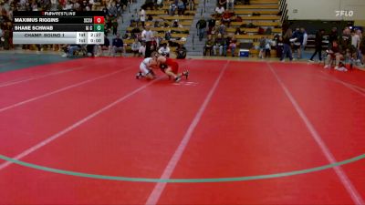 125 lbs Champ. Round 1 - Shane Schwab, Iowa Central Community College vs Maximus Riggins, Saint Cloud State