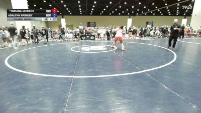 140-150 lbs Champ. Round 2 - Toriana Jackson, Ponca City Girls Wrestling vs Adalynn Parsley, Glenpool High School Wrestling