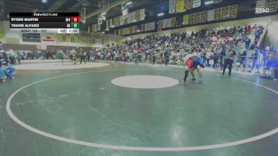 157 lbs Champ. Round 1 - Ryder Martin, Redlands East Valley vs Travis Alfaro, Bishop Amat