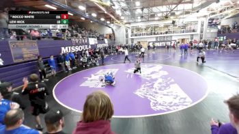 110 lbs Champ. Round 1 - Rocco White, Coeur D Alene vs Levi Nick, Libby