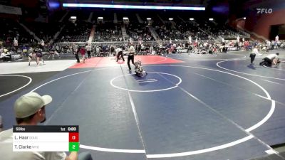 50 lbs Consi Of 8 #2 - Luke Haar, Douglas Wrestling Club vs Thayer Clarke, Wyoming Underground