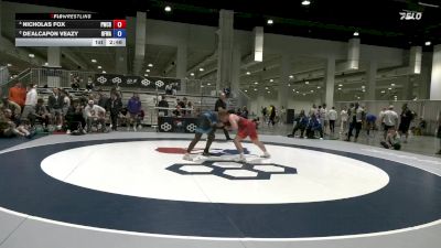 86 lbs Cons. Semis - Nicholas Fox, Panther Wrestling Club RTC vs De'Alcapon Veazy, Black Fox Wrestling Academy