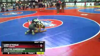 1 lbs Champ. Round 1 - Liam O`toole, Mount Vernon vs Colton Hardeman, Eagle`s Landing Christian