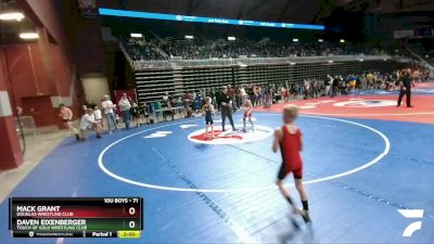 71 lbs Champ. Round 1 - Mack Grant, Douglas Wrestling Club vs Daven Eixenberger, Touch Of Gold Wrestling Club