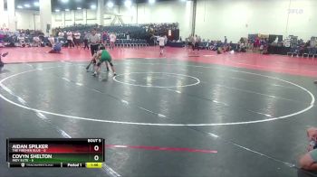 113 lbs Round 2 (6 Team) - Aidan Spilker, The Firemen Blue vs Covyn Shelton, Indy Elite