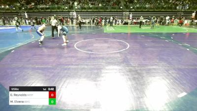 125 lbs Semifinal - Gavin Reynolds, Westfield vs Michael Elvena, Bbyc