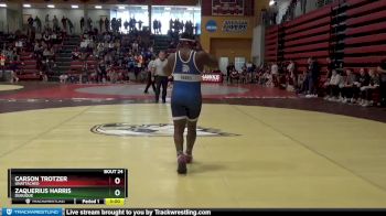 184 lbs Champ. Round 1 - Carson Trotzer, Unattached vs Zaquerius Harris, Dubuque