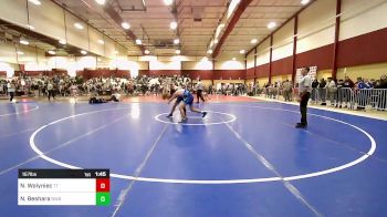 157 lbs Round Of 16 - Nathan Wolyniec, Team Tugman vs Noah Beshara, Be Well Be Wild Wrestling