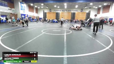 150 lbs Cons. Round 2 - Carlos Gonzalez, Arroyo vs Nathan Torres, Brawley Union