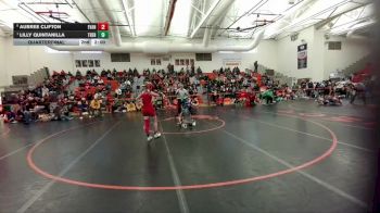 120 lbs Quarterfinal - Lilly Quintanilla, Thermopolis vs Aubree Clifton, Evanston