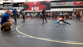 70 lbs Cons. Semi - James Bowman, Mighty Warriors Wrestling Acad vs Westyn Small, Eastside Youth Wrestling