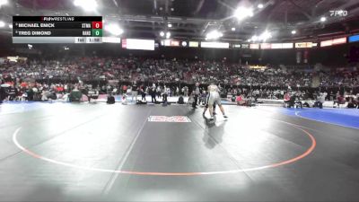 3A 285 lbs Champ. Round 1 - Michael Enick, St. Maries vs Treg Dimond, Hansen