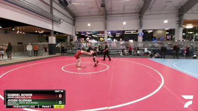144 lbs 3rd Place Match - Gabriel Bower, Amped Wrestling Club vs Ayden Guzman, Rockwall-Heath High School Wrestling