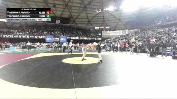 Boys 4A 175 lbs Champ. Round 1 - Richard Calkins, Kentridge vs Ashton Carreto, Yelm