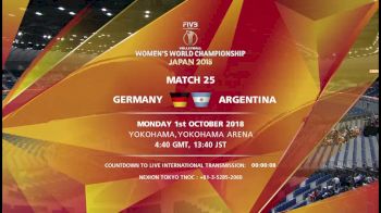 GER vs ARG | 2018 FIVB Women's World Championships