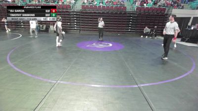 113 lbs Semifinal - Eli Garcia, Bluffton vs Timothy Simmons, Southside