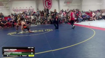 157 lbs Cons. Round 3 - Anthony Rodriguez, Columbine vs David Vreeken, Montezuma Cortez
