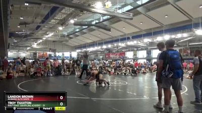 138 lbs Quarters & 1st Wb (16 Team) - Landon Brown, Alabama Elite White vs Troy Thaxton, Gulf Coast Grappling Academy