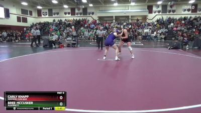 190 lbs Cons. Round 2 - Carly Knapp, Western Dubuque vs Bree McCusker, Alburnett