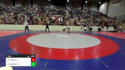 75 lbs Semifinal - Caden Young, Social Circle USA Takedown vs Ryder Sanders, Level Up Wrestling Center