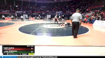 3A 170 lbs Cons. Semi - Lane Robinson, St. Charles (East) vs Matt Kubas, Libertyville