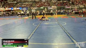 A - 145 lbs Semifinal - Dylan Delorme, Columbia Falls vs Reece Graves, Sidney / Fairview