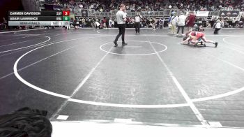 118 lbs Semifinal - Carmen Davidson, SlyFox Wr Ac vs Adair Lawrence, OFallon Little Panther WC