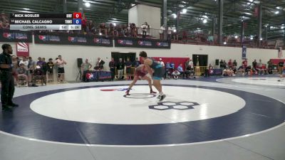 92 kg Cons. Semis - Nick Nosler, Southern Illinois Regional Training Center vs Michael Calcagno, Tar Heel Wrestling Club