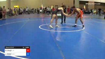 195 lbs Consolation - Nawab Singh, Live Oak Wrestling Club vs John Baker, Ground Up USA