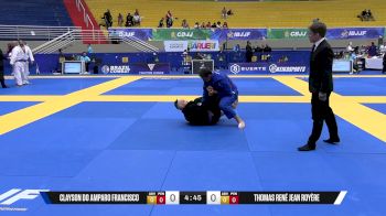 Thomas René Jean Royère vs Clayson Do Amparo Francisco 2025 Brasileiro Jiu-Jitsu IBJJF