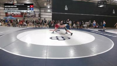 125 kg Cons. Sub-rd Of 32 - Leyton Detter, Laker Wrestling Club vs Billy Hoelscher, Golden One RTC