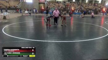 82 lbs Semifinal - Damya Sudderth, Alcoa Tornadoes vs Victoria Johnson, TCWC