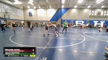 91 lbs Quarterfinal - Benjamin Jaynes, Mountain Ridge Youth Wrestling vs Brock Mumford, Lone Peak Elite