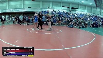 155 lbs Quarterfinal - Valerie Hamilton, IL vs Bella Cyrkiel, IL