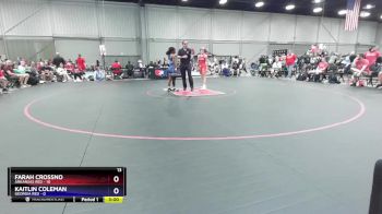 105 lbs Round 3 (8 Team) - Farah Crossno, Arkansas Red vs Kaitlin Coleman, Georgia Red