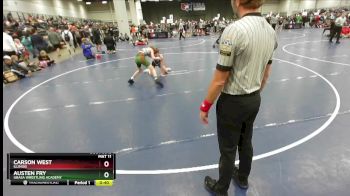 100 lbs Cons. Round 3 - Austen Fry, Ubasa Wrestling Academy vs Carson West, Illinois