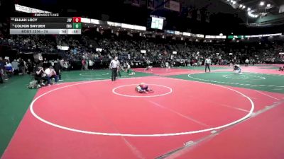 74 lbs Cons. Round 5 - Colton Snyder, EWC3 vs Elijah Locy, JRP1