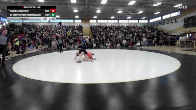 106 lbs Final - Cole Desiano, Ridgefield vs Christopher Montovani, East Hartford