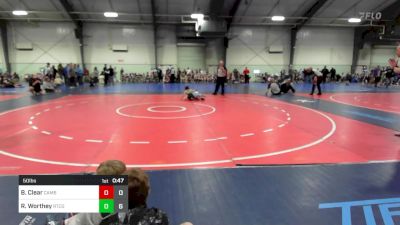 50 lbs Rr Rnd 2 - Brooks Clear, Cambridge Bears Youth Wrestling ES Growl vs Ryan Worthey, Rockmart Takedown Club Gold