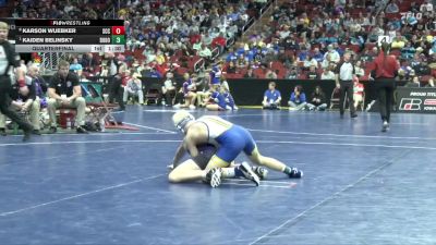 1A-106 lbs Quarterfinal - Kaiden Belinsky, Don Bosco vs Karson Wuebker, South Central Calhoun