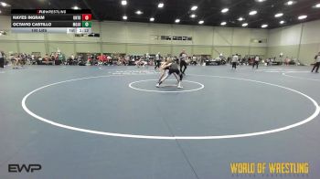 100 lbs Rr Rnd 2 - Hayes Ingram, Untouchables 14U Purple vs Octavio Castillo, Mojo 14U