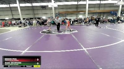 80 lbs Champ. Round 1 - Rand Zechmann, South Middle School vs Brixon Piva, Challis Black Hearts