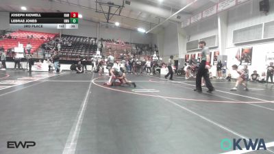 85 lbs 3rd Place - Joseph Kidwell, Raw Wrestling Club vs LEBRAE JONES, HURRICANE WRESTLING ACADEMY