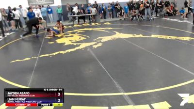 84 lbs Final - Liam Murat, Bethel Freestyle Wrestling Club vs Jayden Abafo, Mid Valley Wrestling Club