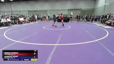 157 lbs Placement Matches (16 Team) - Sergio Porras, California Red vs Kadence Roop, Oklahoma Red