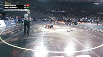 5A Boys 138 lbs Champ. Round 1 - Gabriel Benson, Redmond Boys vs Emiliano Arreola, Hillsboro Boys