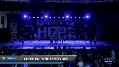 Cheer Extreme Senior Open 4 [2021 Senior Open 4 Day 2] 2021 Universal Spirit: Spirit of Hope National Championship