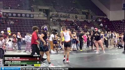 124-129 lbs Round 1 - Jenna Johnson, All American Wrestling Academy vs Bryson Miller, Steel City Reloaded Wrestling Club