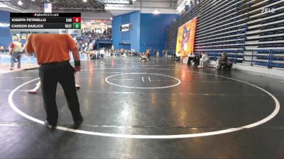 150 lbs Cons. Round 6 - Joseph Petriello, Dumont vs Carson Easlick, Westfield