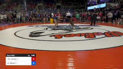 124 lbs Semis - Mekala James, CA vs Kailin Sebert, TX